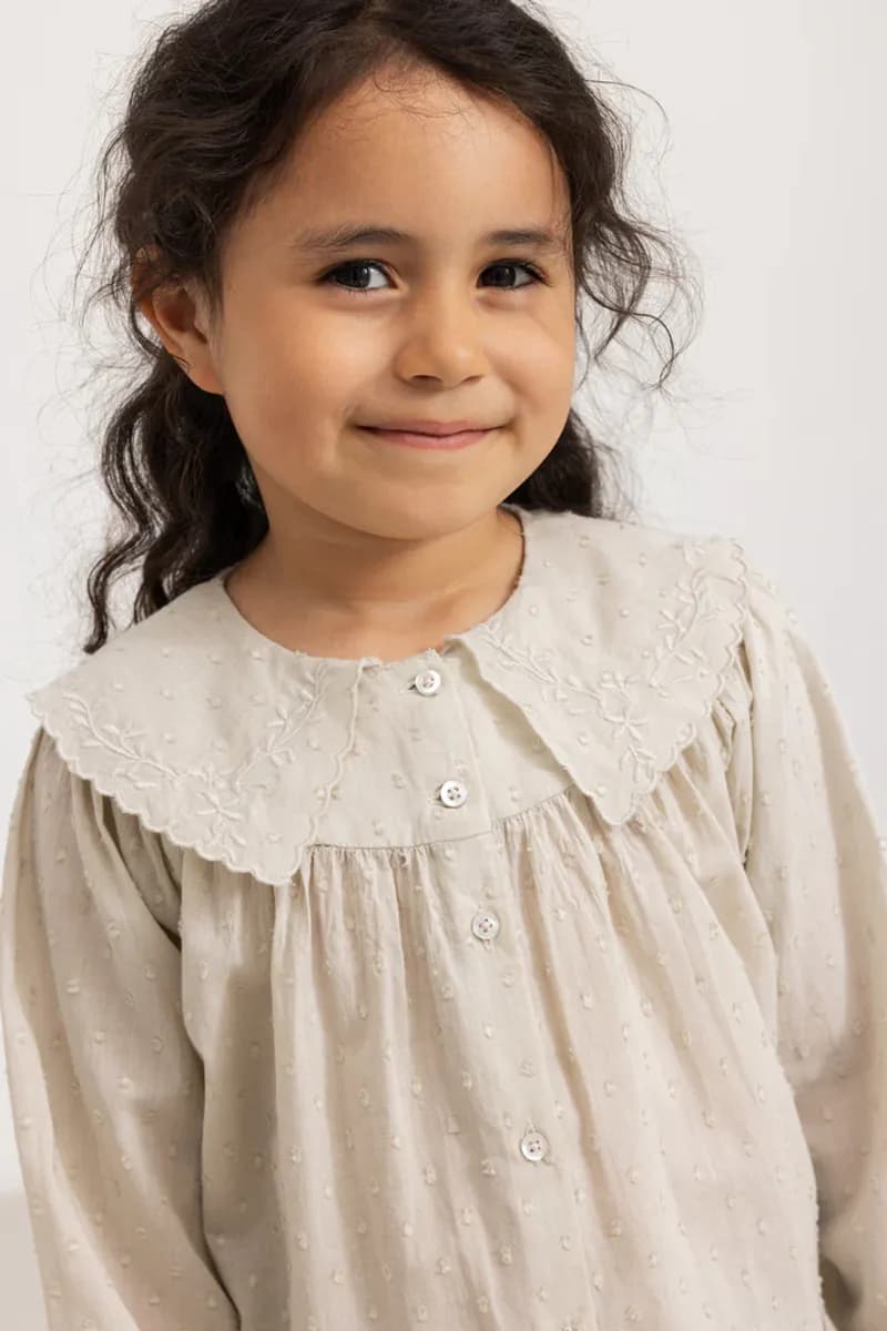 MarMar Bluse Light Cotton Dobby Takiri Kit (128 / 8 år)
