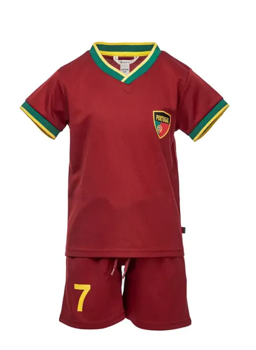 Salto Fotball Shorts Sett Rød Portugal (98/104)