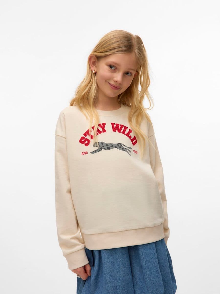 Vero Moda Girl Genser Octavia Leo Oneck Sweat (158/164)