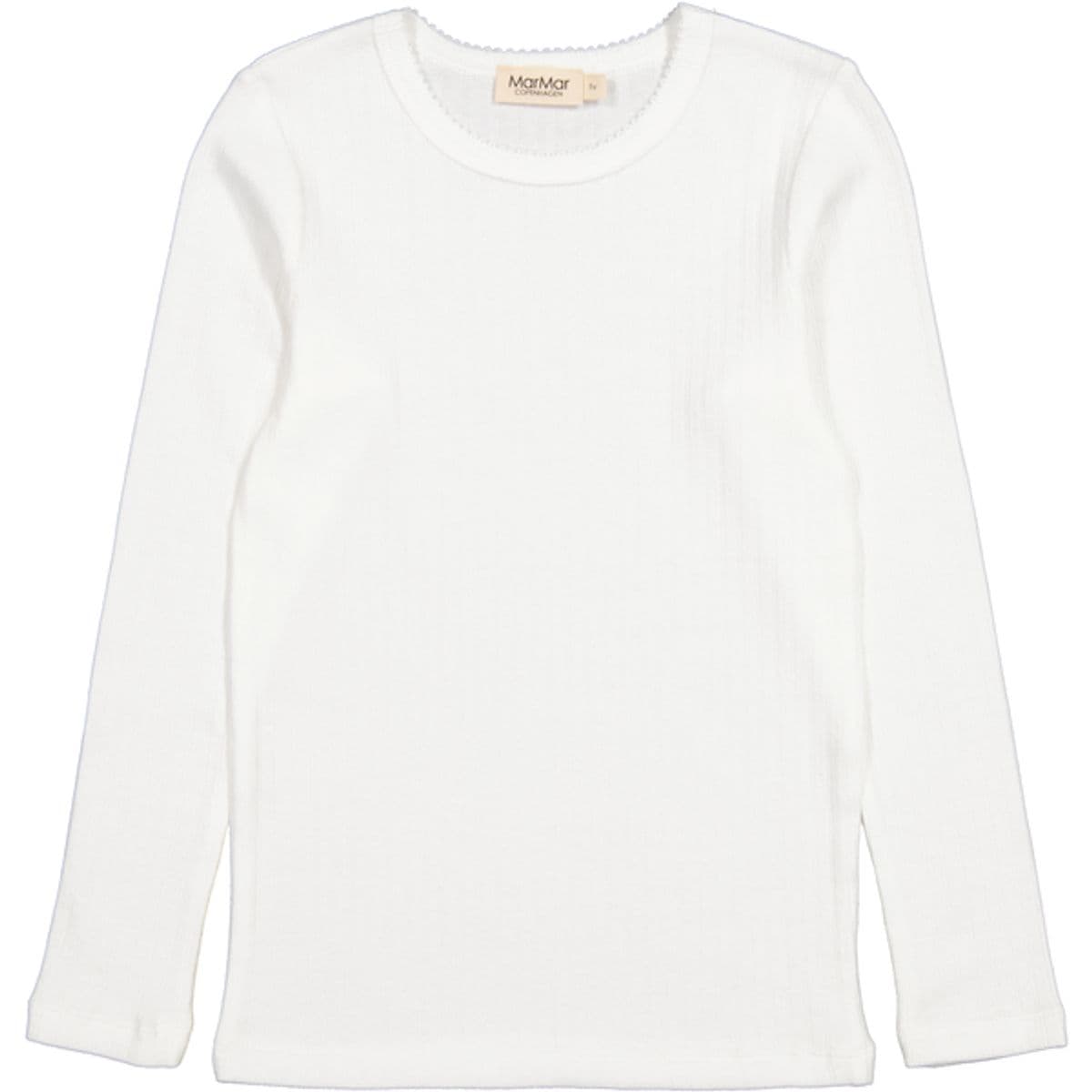 MarMar T-shirts Modal Pointelle Tamra Gentle White (98 /3 år)