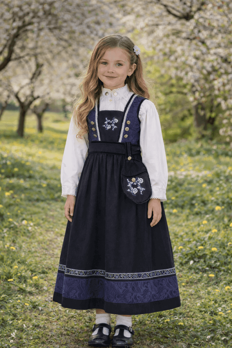 Salto Kristin Festdrakt Jente Blå (128 / 8 år)