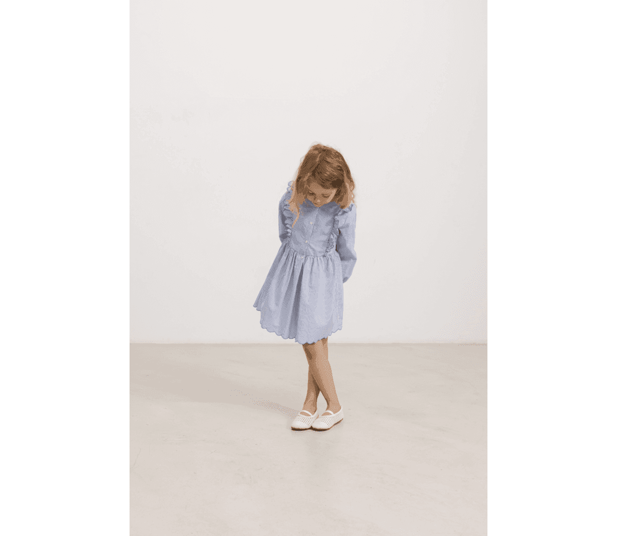 MarMar Kjole Poplin Deidra LS Bolich Blue Strips (98 /3 år)
