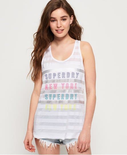 Superdry Superdry SD NYC Burnout-singlet med striper