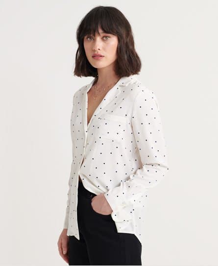 Superdry Superdry Blair-bluse med V-formet krage