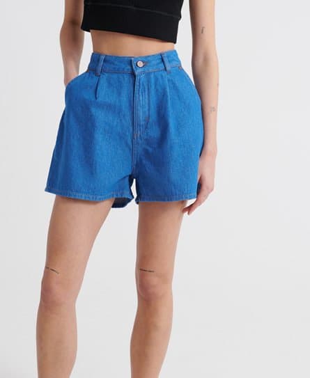 Superdry Superdry A-linjet shorts i denim