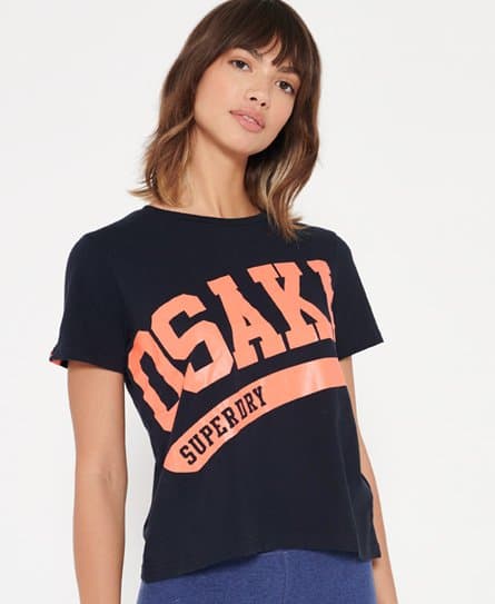 Superdry Superdry Osaka Swoosh-T-skjorte med firkantet passform