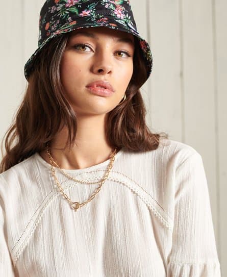 Superdry Superdry Teksturert blondetopp med lange ermer