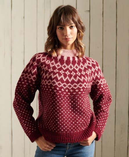Superdry Superdry Klumpete jacquardgenser med rund hals