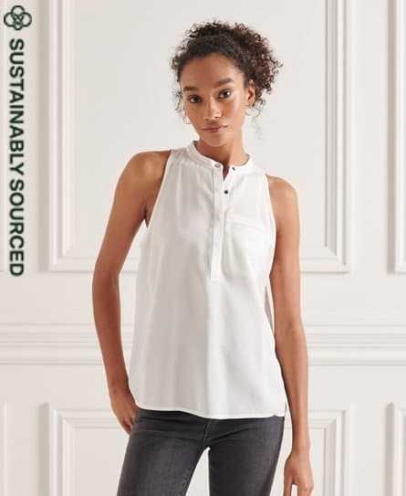 Superdry Superdry Ermeløs skjorte i tencel