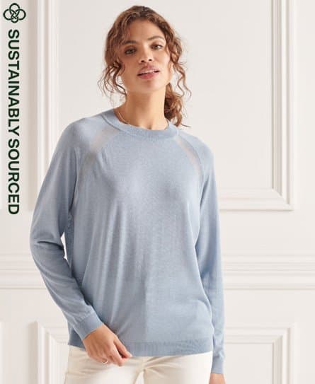Superdry Superdry Lett genser med rund hals og oversized passform