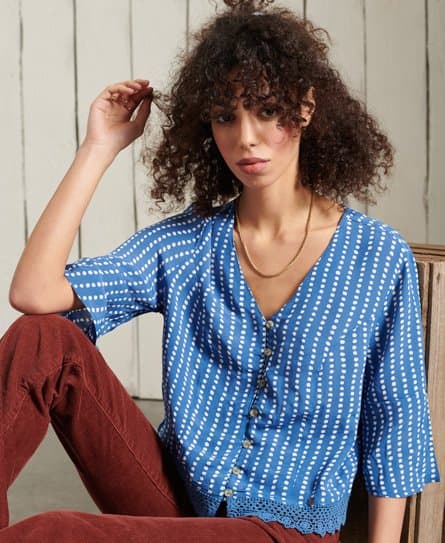 Superdry Superdry Sunny-topp med blonder