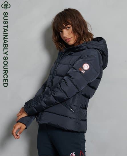 Superdry Superdry Vattert Luxe-jakke med premium dun