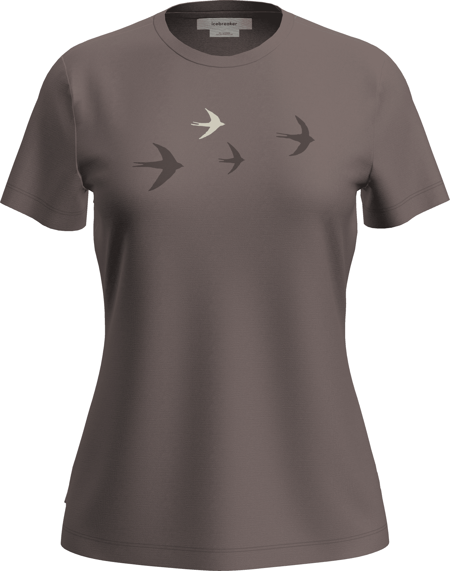 Icebreaker Women's Merino 150 Tech Lite Ss Tee Bird Transit Brown