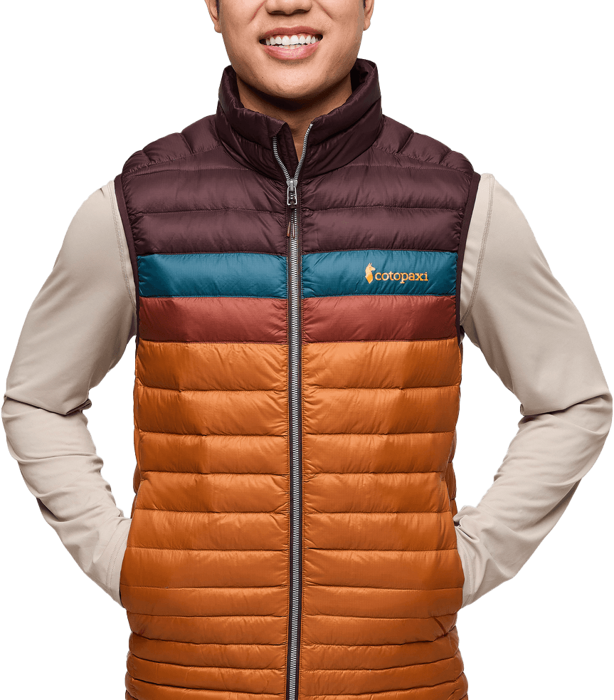 Cotopaxi Men's Fuego Down Vest Coffee And Sienna