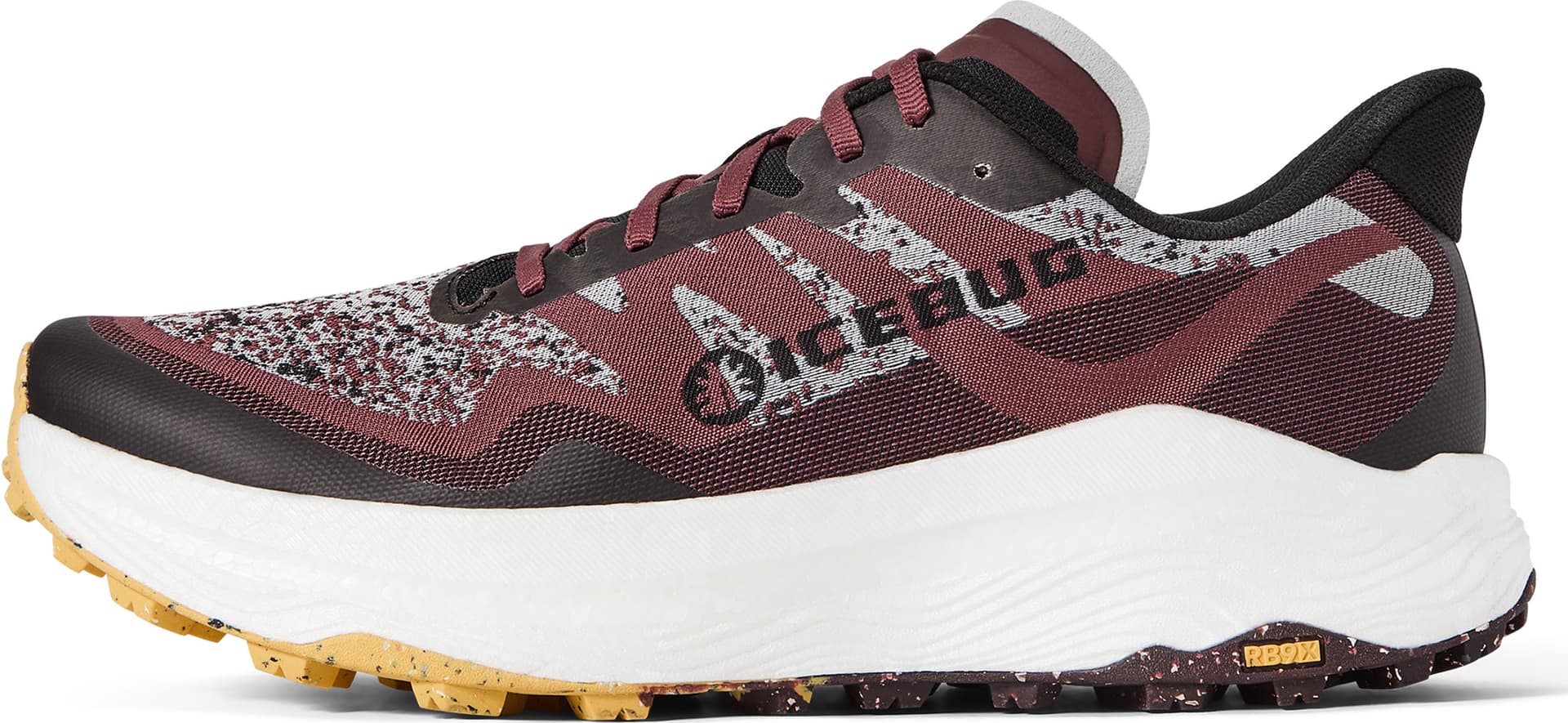 Icebug Women's Järv RB9X Dark Cherry/yellow