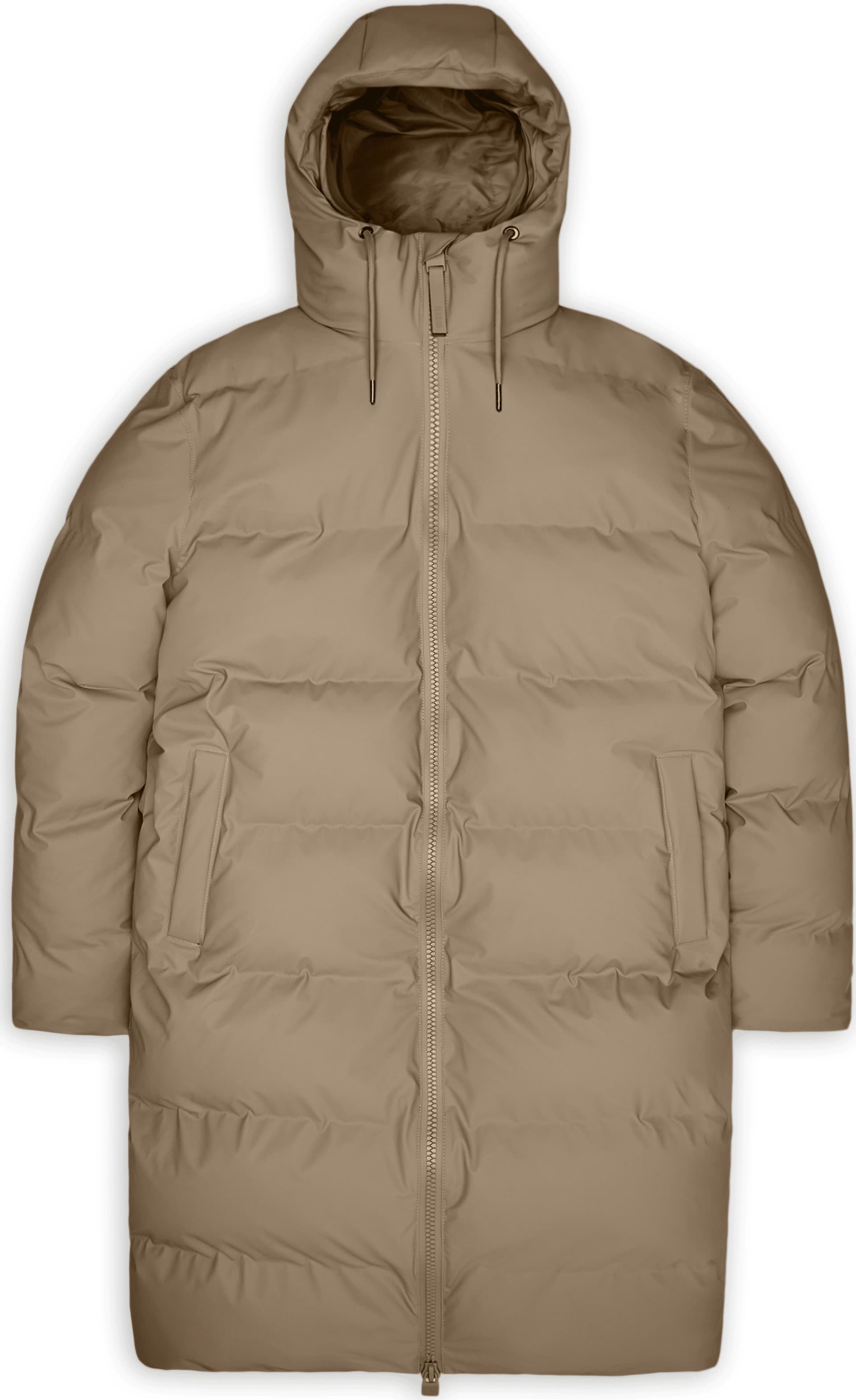 Rains Rains Unisex Alta Long Puffer Jacket Beige