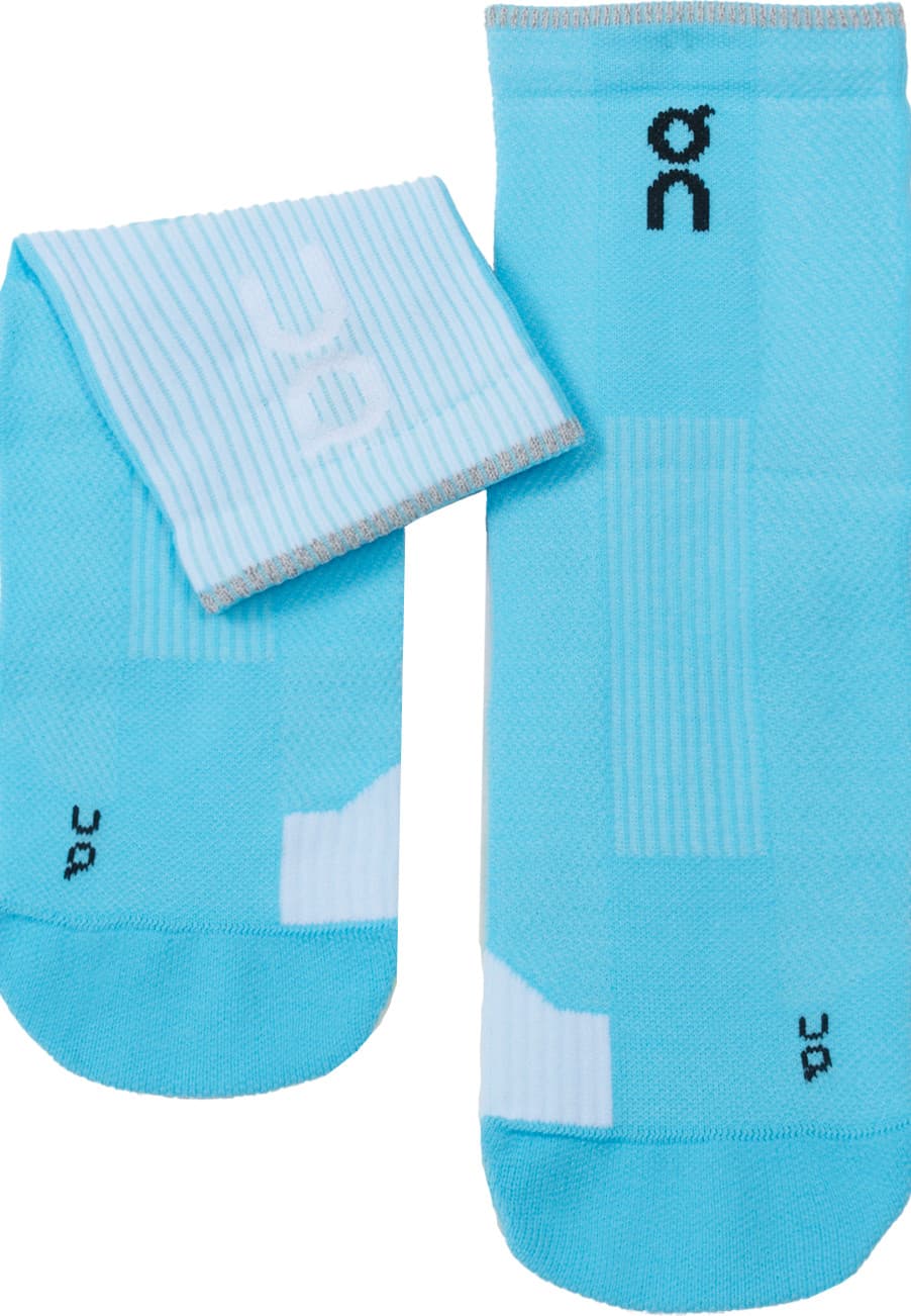 On On Unisex Performance Run Sock Mid Horizon/White