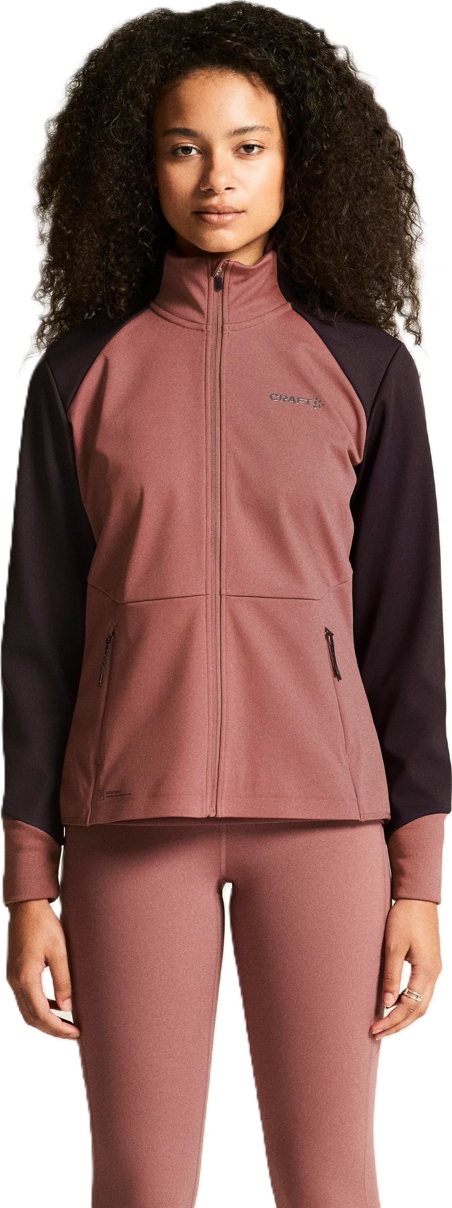 Craft Women's Core Nordic Training Jacket Rose Brown/dk Plum