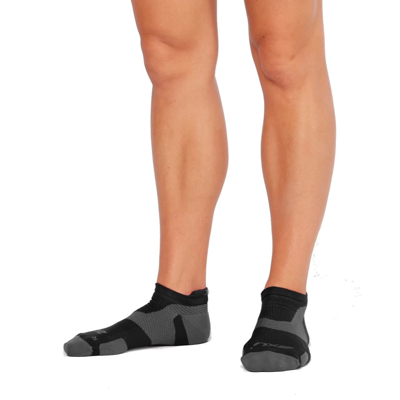 2XU 2XU Vectr Light Cushion No Show Sock Black/Titanium