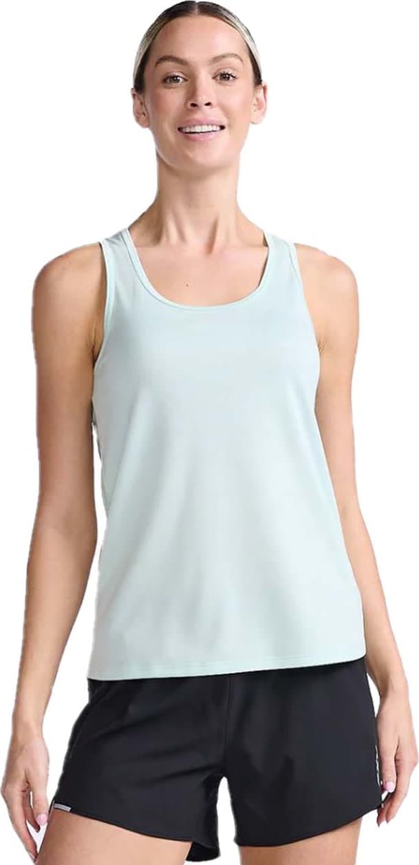 2XU 2XU Women's Aero Singlet Glacier/White Reflective