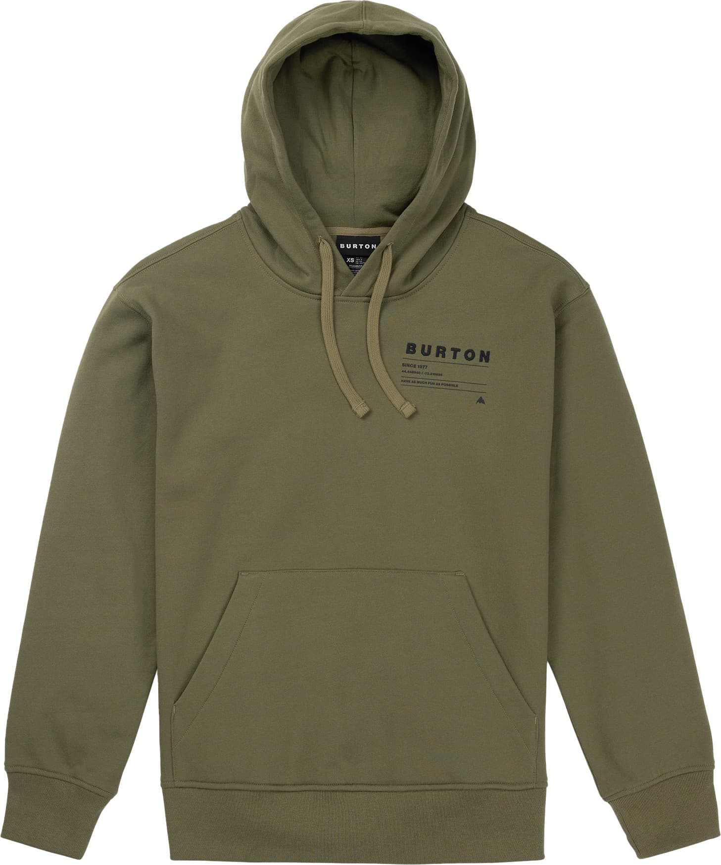 Burton Burton Unisex Moretown Pullover Hoodie Forest Moss