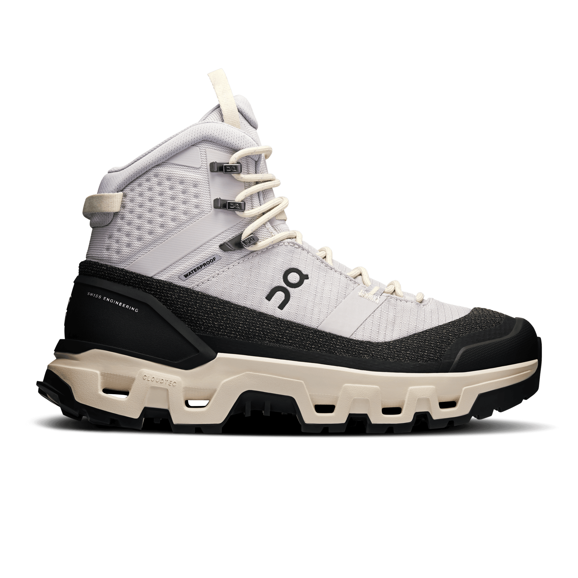 On Women's Cloudrock Trek Waterproof Silver/Cream