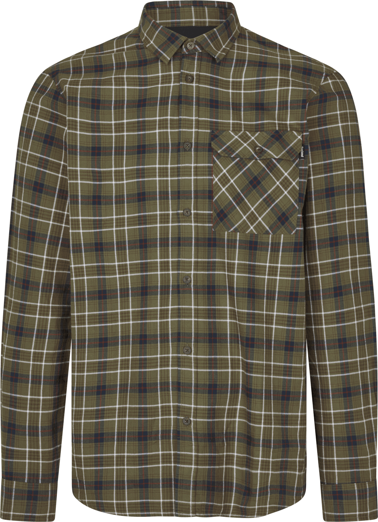 Seeland Seeland Men's Glen Flannel Shirt Grape Leaf/Dark Navy Check