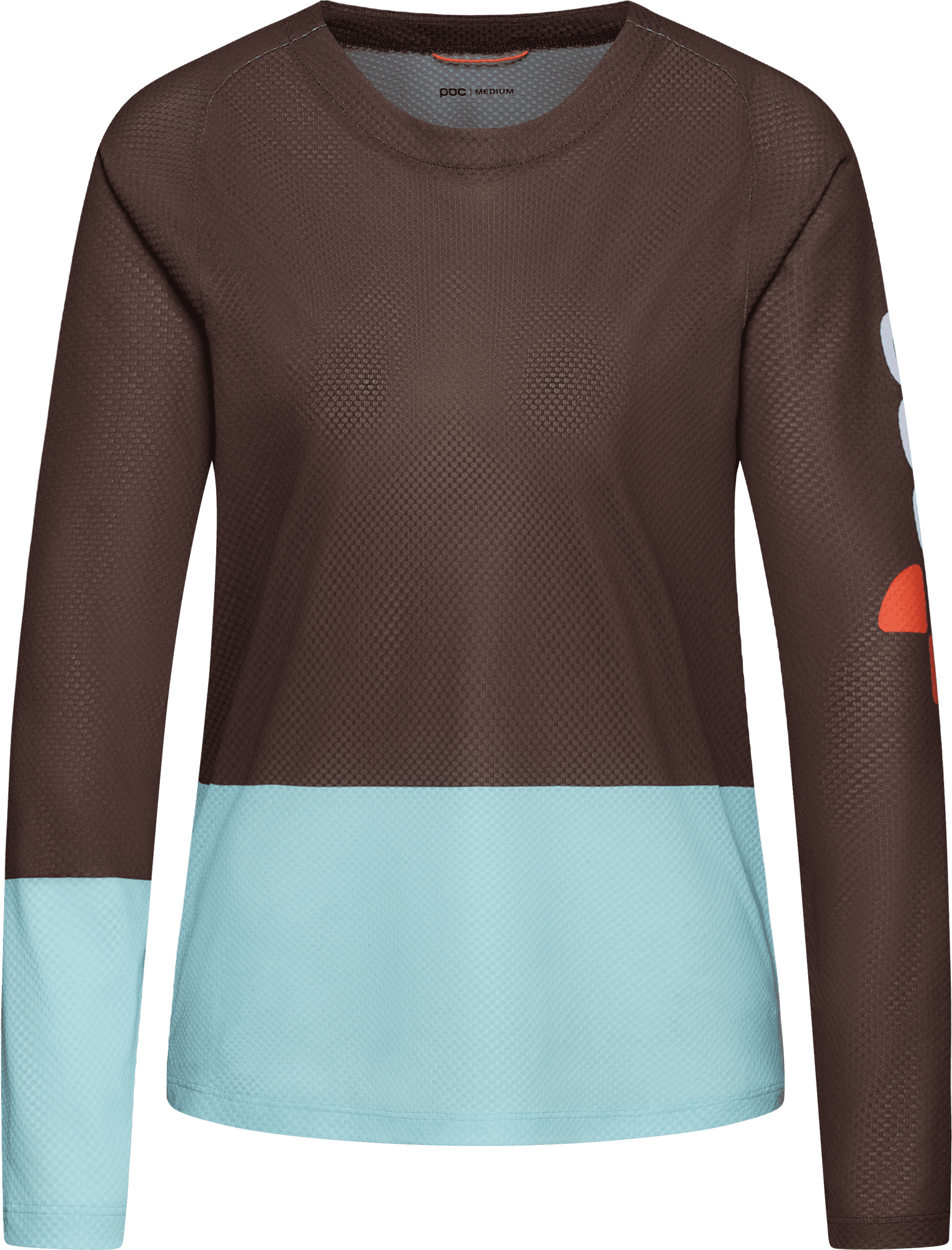 POC Women's Motion Air Long Sleeve MTB Jersey Bronzite Brown/Lazurite Blue