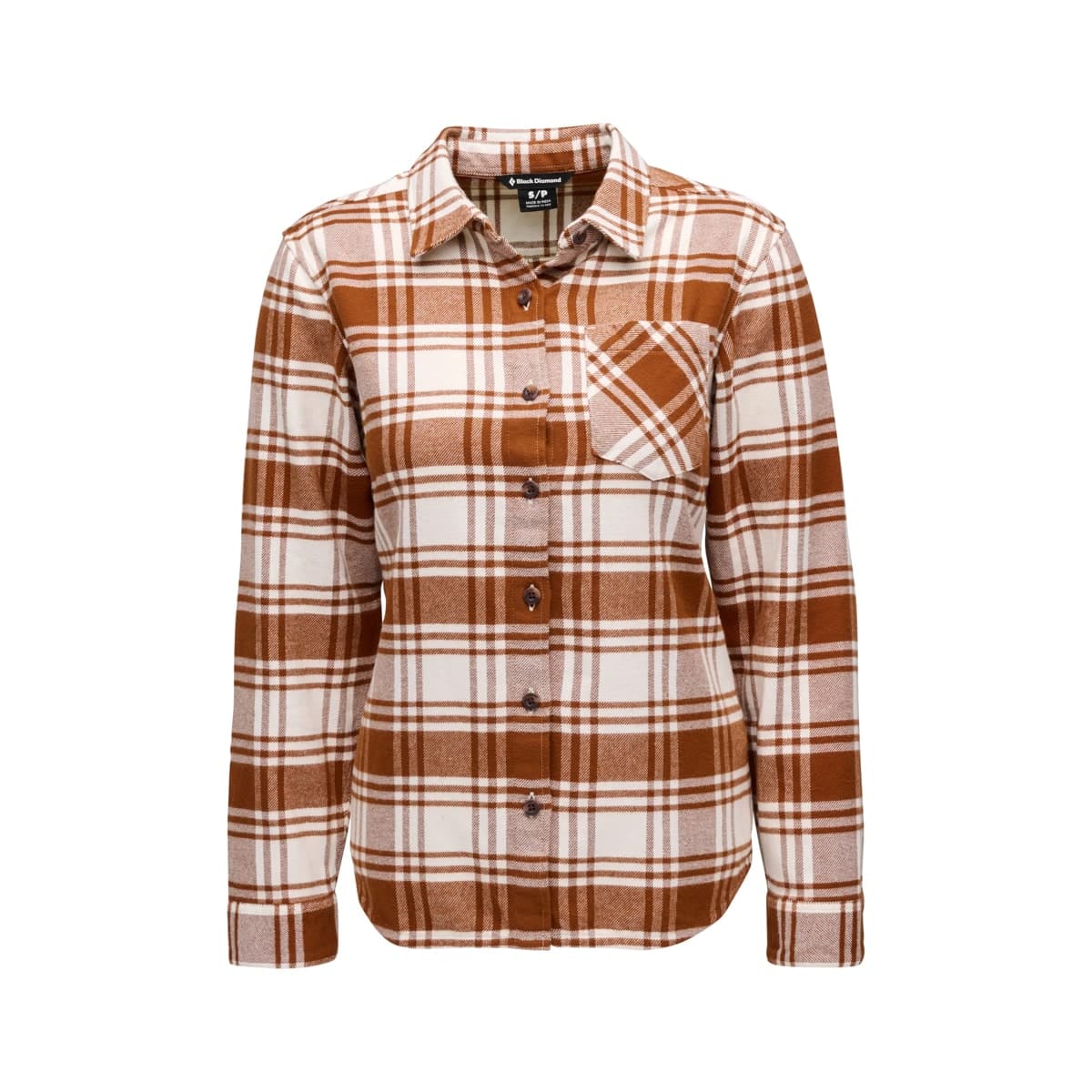 Black Diamond Women's Project Flannel Shirt Clay-off White Plaid