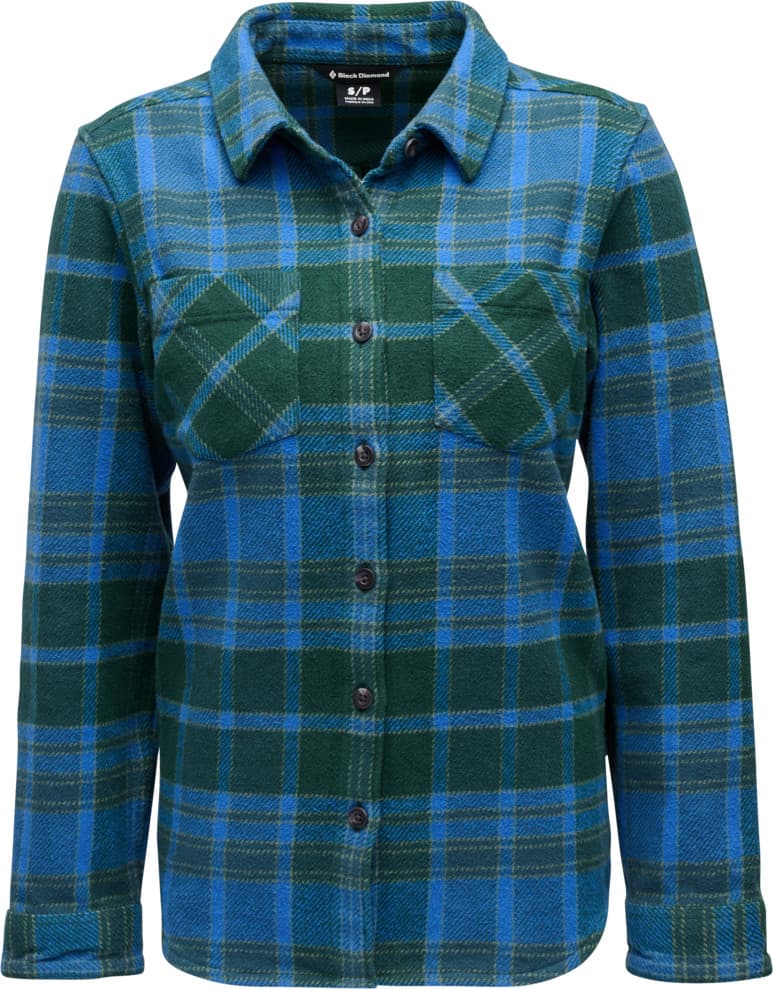 Black Diamond Women's Project Heavy Flannel Deeps Woods-midnight Blue