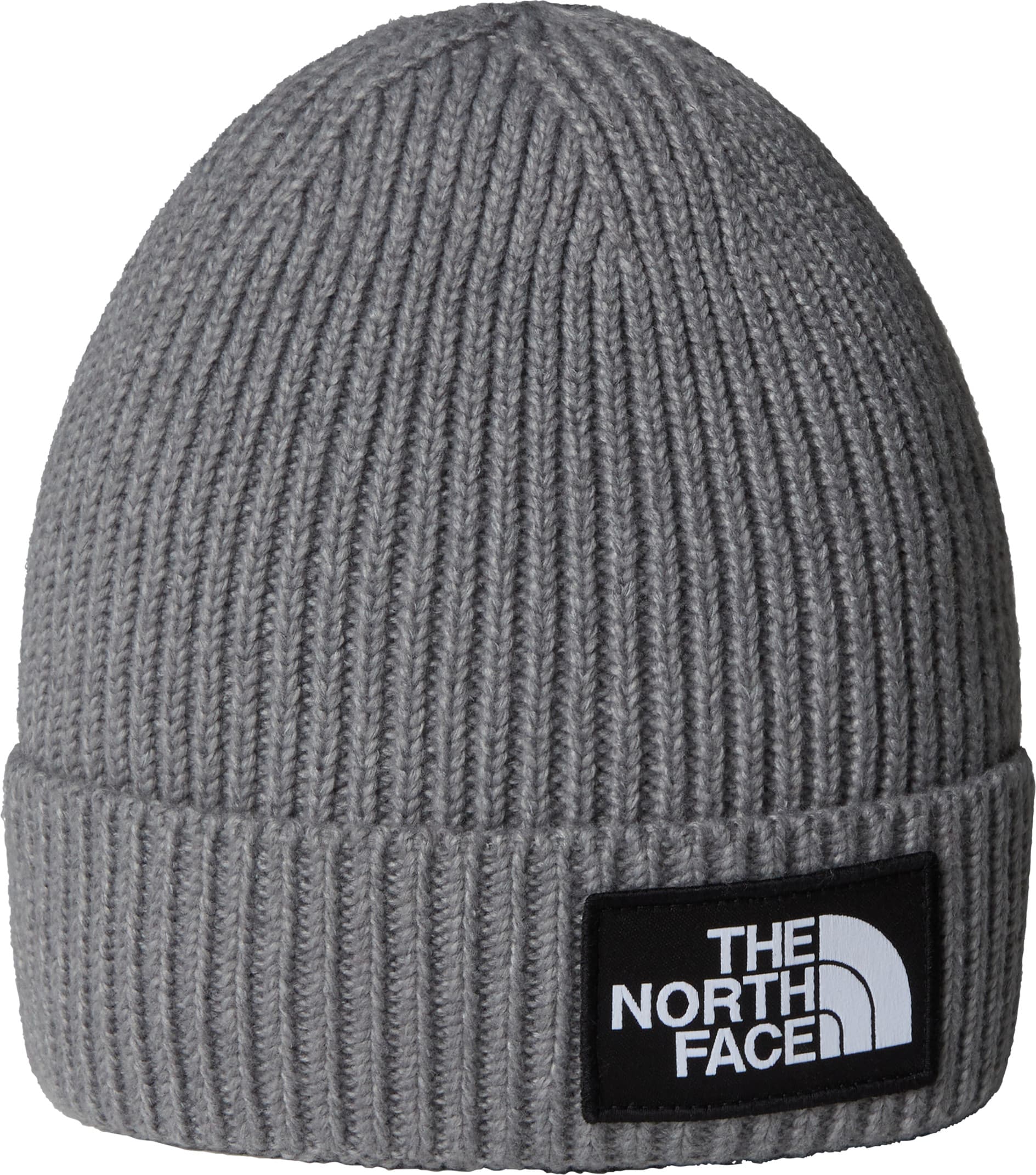 The North Face The North Face Kids' TNF Logo Box Cuffed Beanie TNF Medium Grey Heather