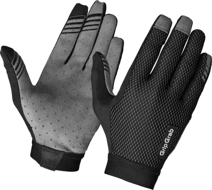 Gripgrab Vertical 2 Insidegrip™ Full Finger Summer Gloves Black