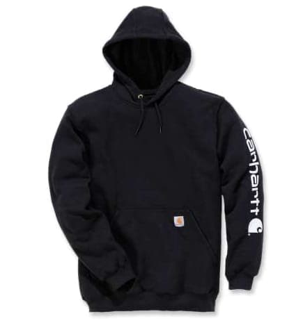 Carhartt Carhartt Men's Sleeve Logo Hooded Sweatshirt Black