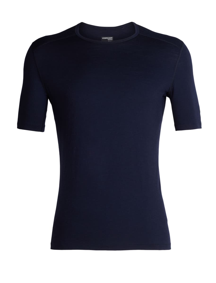 Icebreaker Icebreaker Men's 200 Oasis Short Sleeve Crewe Midnight Navy