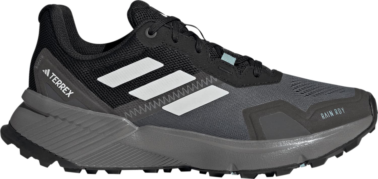 Adidas Women's Terrex Soulstride RAIN.RDY Trail Running Shoes Core Black/Crystal White/Grey Four