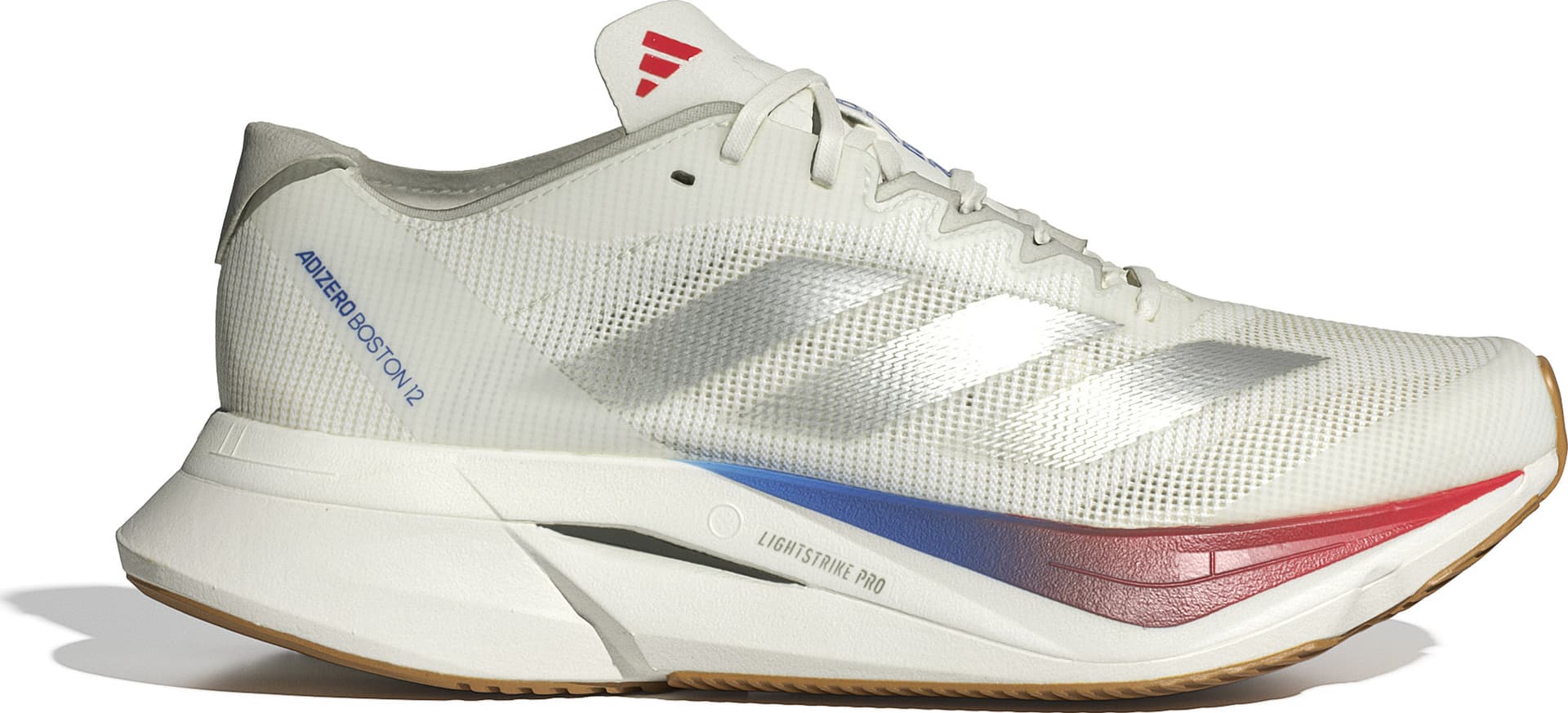 Adidas Adidas Women's Adizero Boston 12 Core White/Metallic Silver/Red