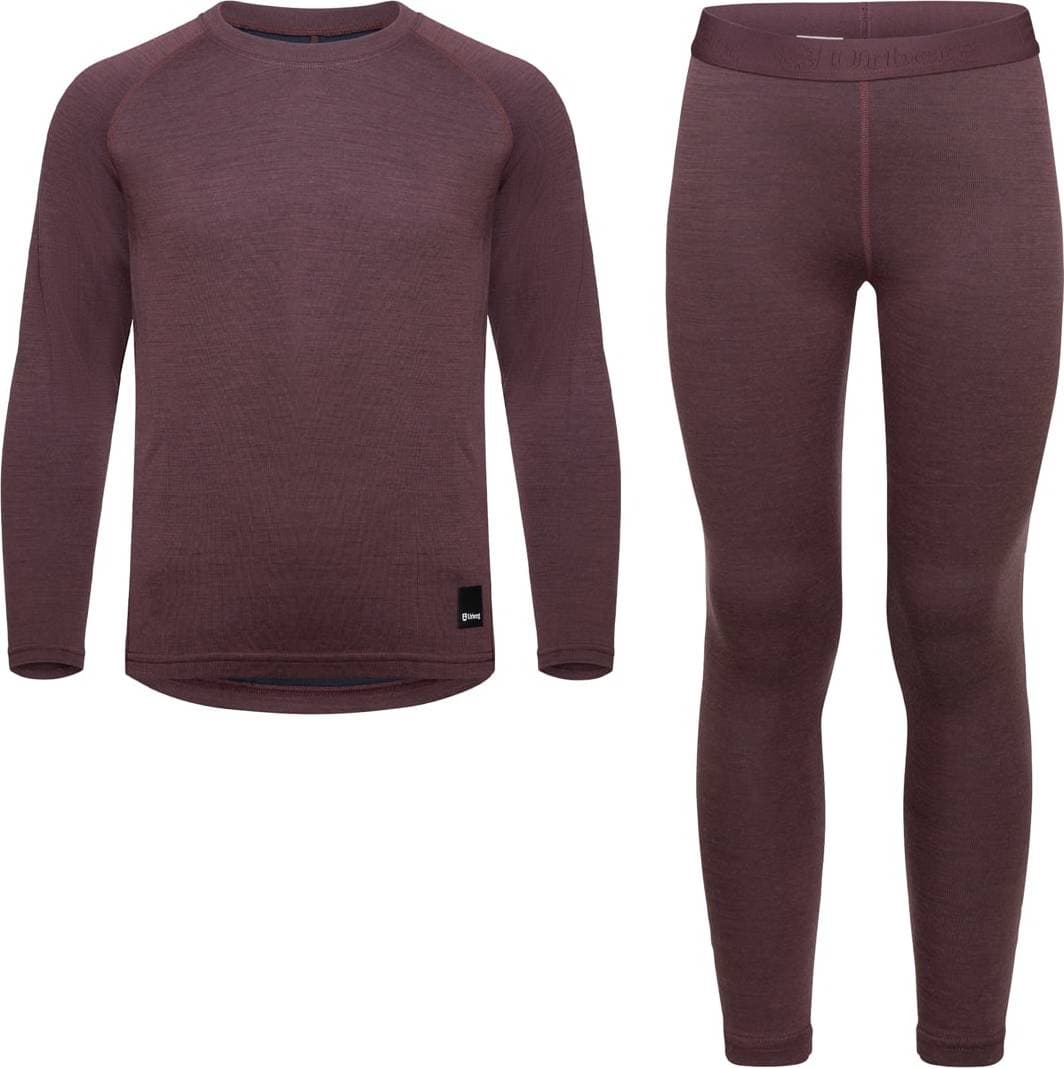 Urberg Urberg Juniors' Selje Merino-Bamboo Set Huckleberry/Blue Nights