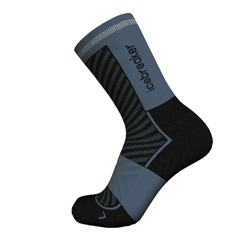 Icebreaker Icebreaker Men's Merino Run+ Ultralight Crew Black/Graphite