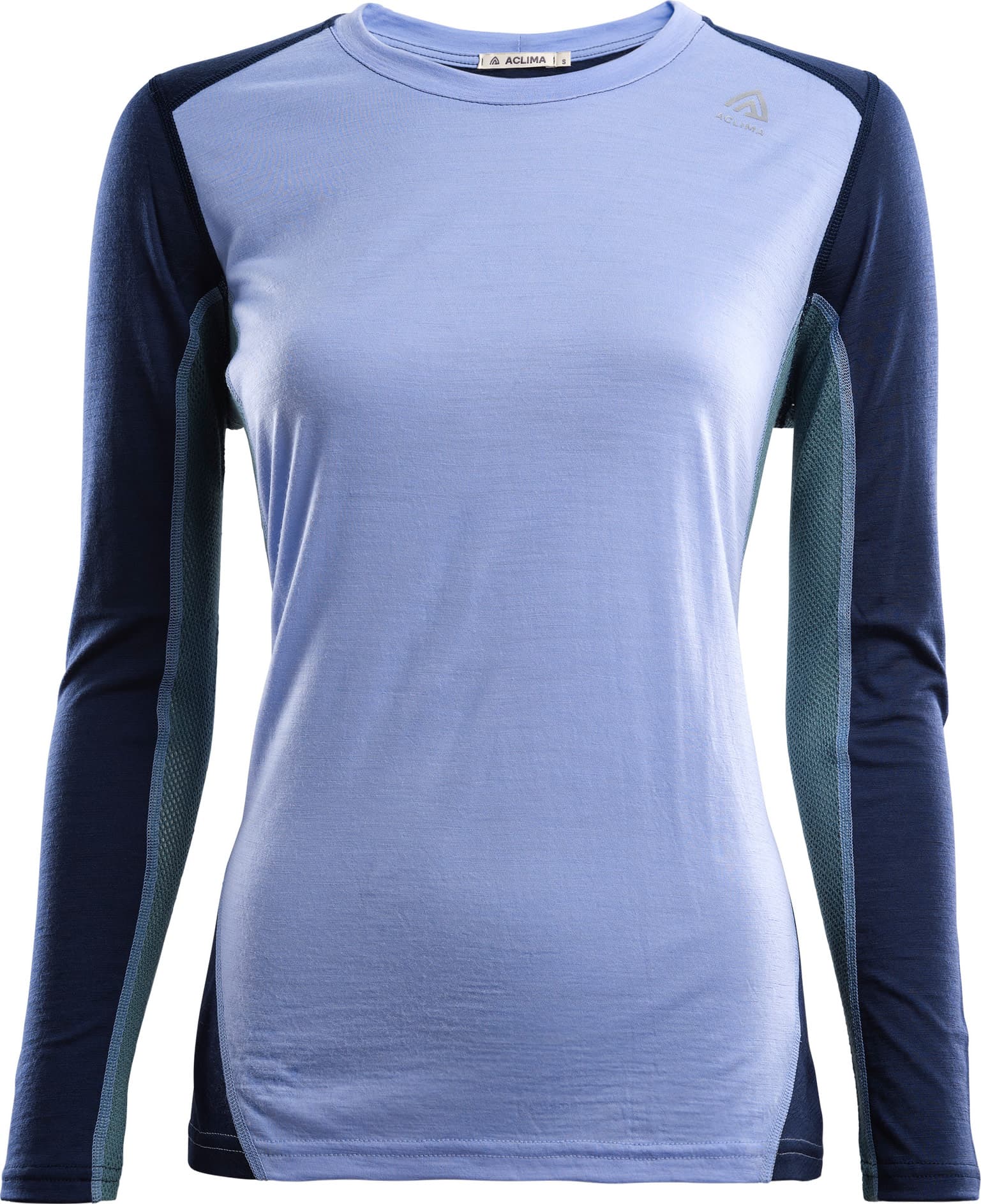 Aclima Aclima LightWool Sports Shirt Woman Purple Impression/Navy Blazer/North Atlantic