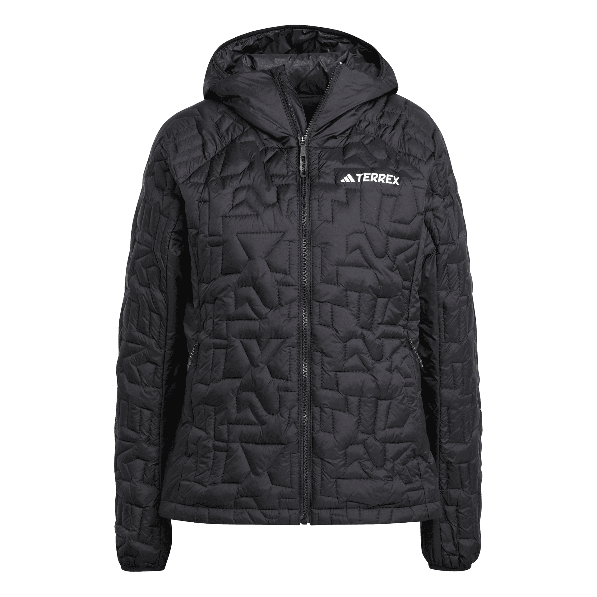 Adidas Women's Terrex Xperior PrimaLoft Loose Fill Insulated Hooded Jacket Black