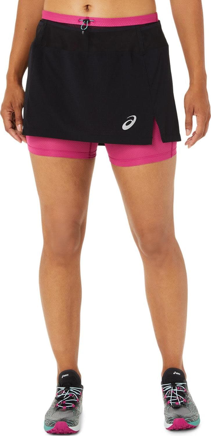 Asics Asics Women's Fujitrail Skort Performance Black/Fuchsia Red