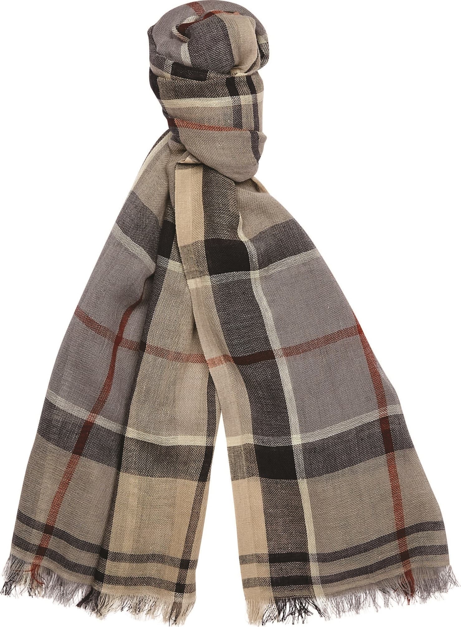 Barbour Barbour Women's Welton Tartan Scarf Stone Dress Tartan