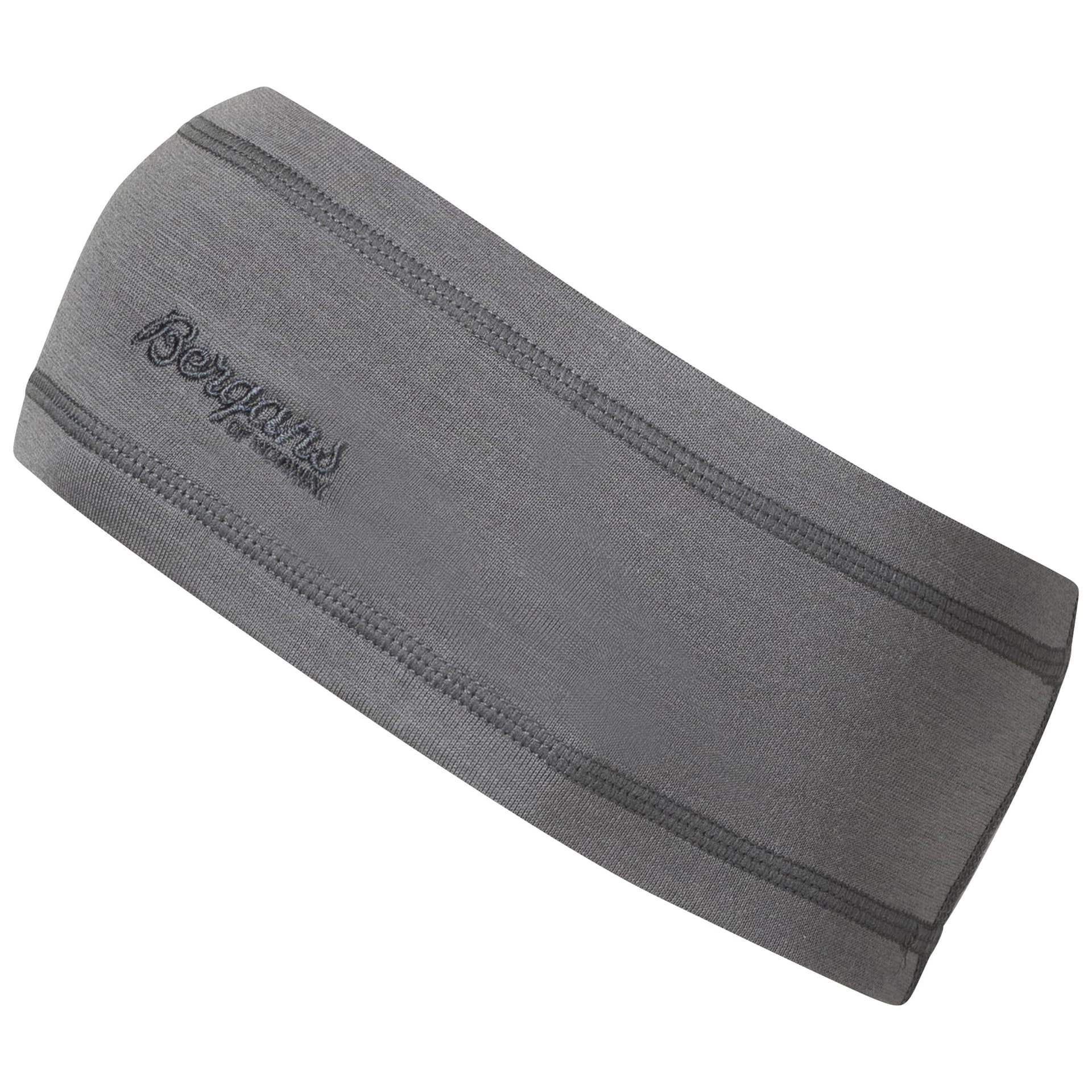 Bergans Juniors' Wool Headband Solid Grey