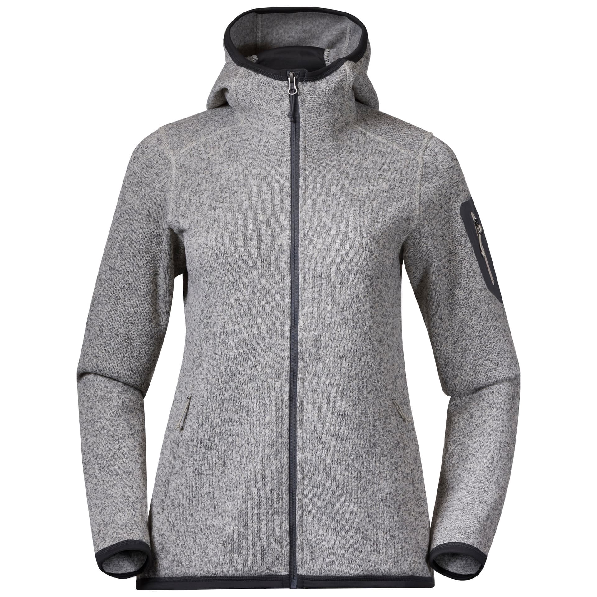 Bergans Bergans Women's Kamphaug Knitted Hoodie Chalk Sand