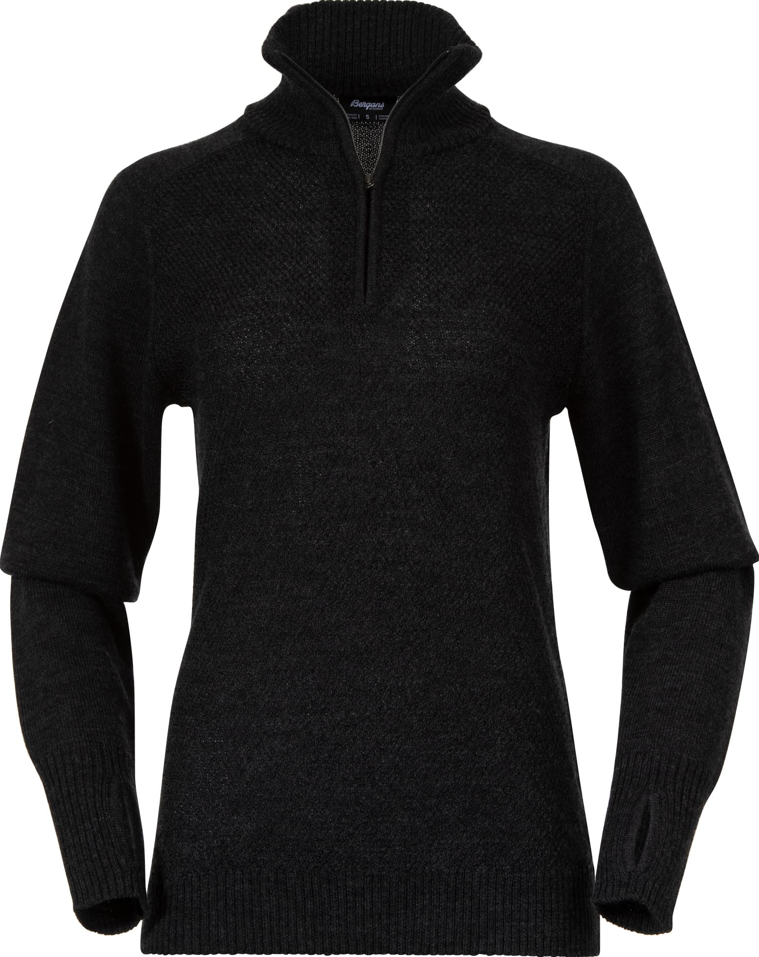 Bergans Bergans Women's Ulriken Light Merino Jumper Dark Shadow Grey