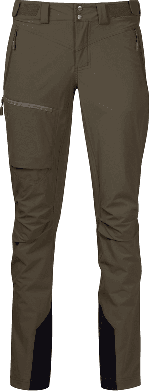 Bergans Bergans Women's Breheimen Softshell Pants Dark Green Mud