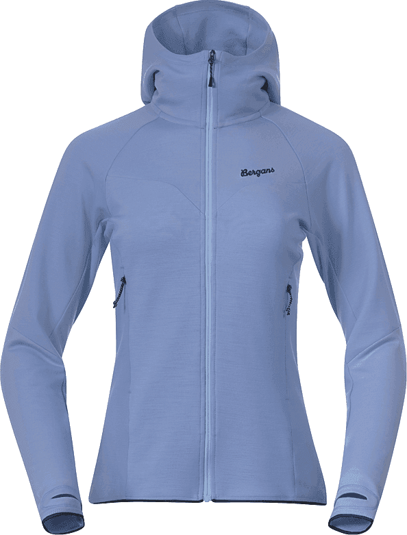 Bergans Women's Tind Merino Hood Jacket Blueberry Milk