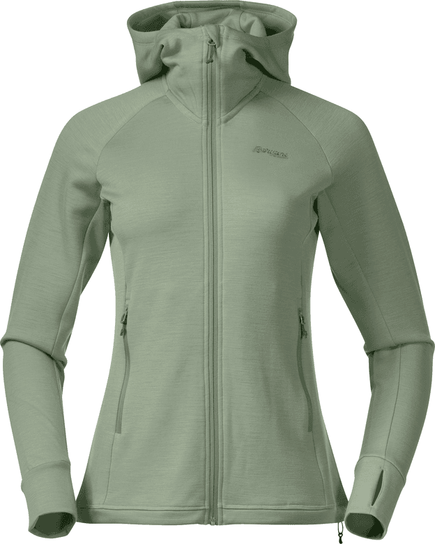 Bergans Bergans Women's Ulstein Wool Hood Jacket Jade Green