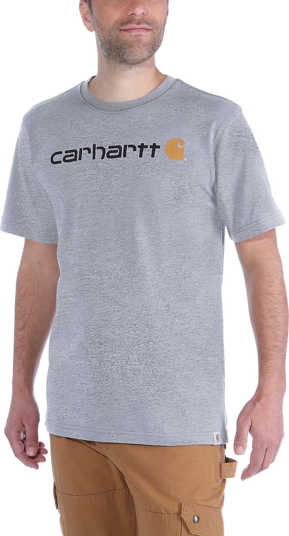 Carhartt Carhartt Men's Core Logo T-Shirt Short Sleeve Heather Grey
