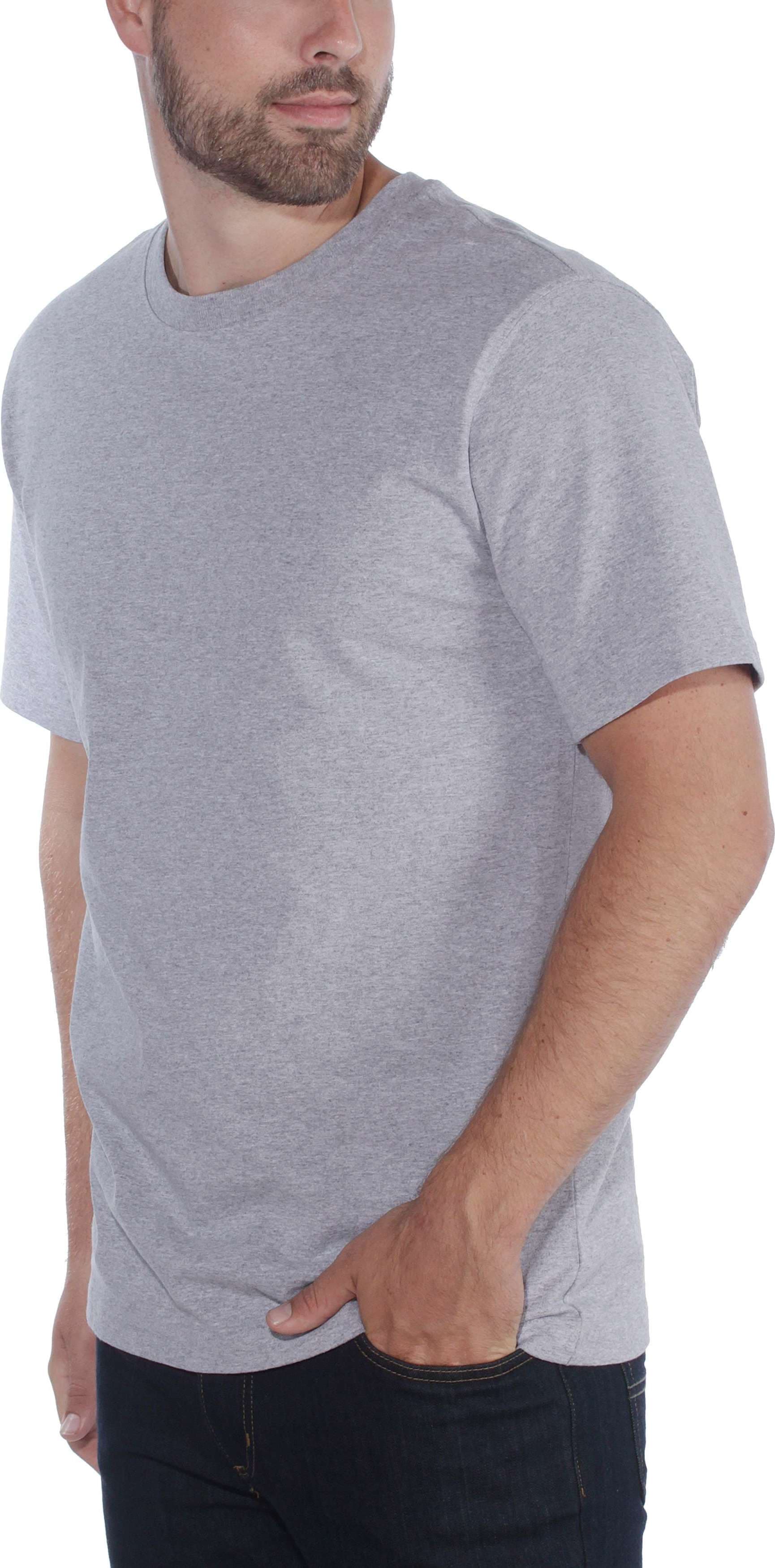 Carhartt Men's Relaxed Fit Heavyweight Short Sleeve T-Shirt Heather Grey